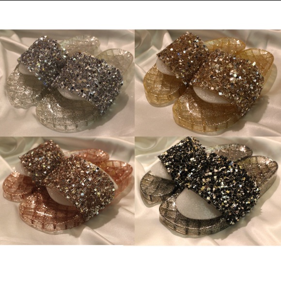 Embellished Slides-Black 🤩🤩 - Picture 3 of 3